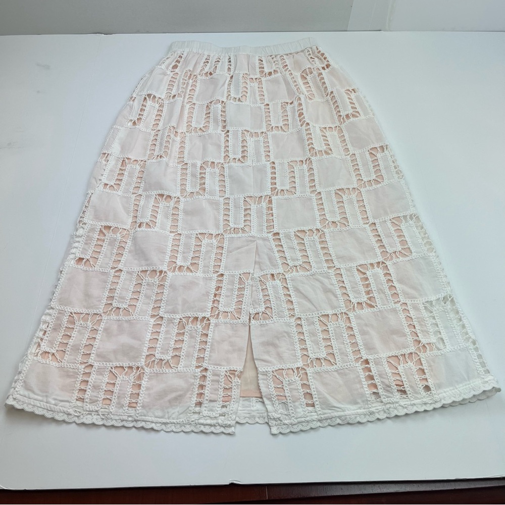 Ba&sh Anira Skirt Off White Pull-On Lined Womens Size‎ XS Cotton NEW *TINY FLAW - Picture 16 of 16